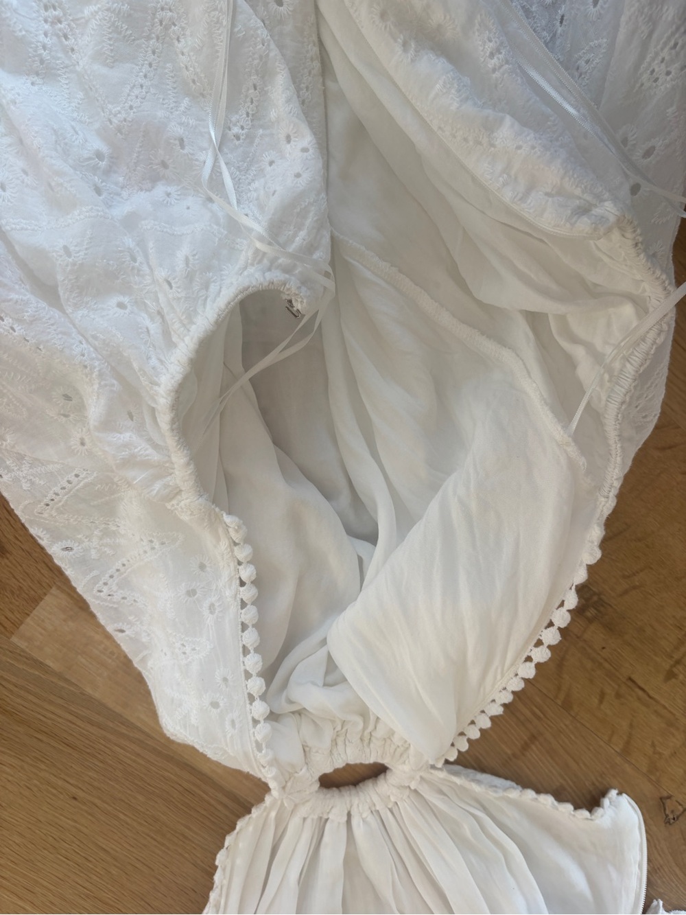 Petal & Pup White Eyelet Maxi Dress with Cutout Detail - Picture 8 of 8